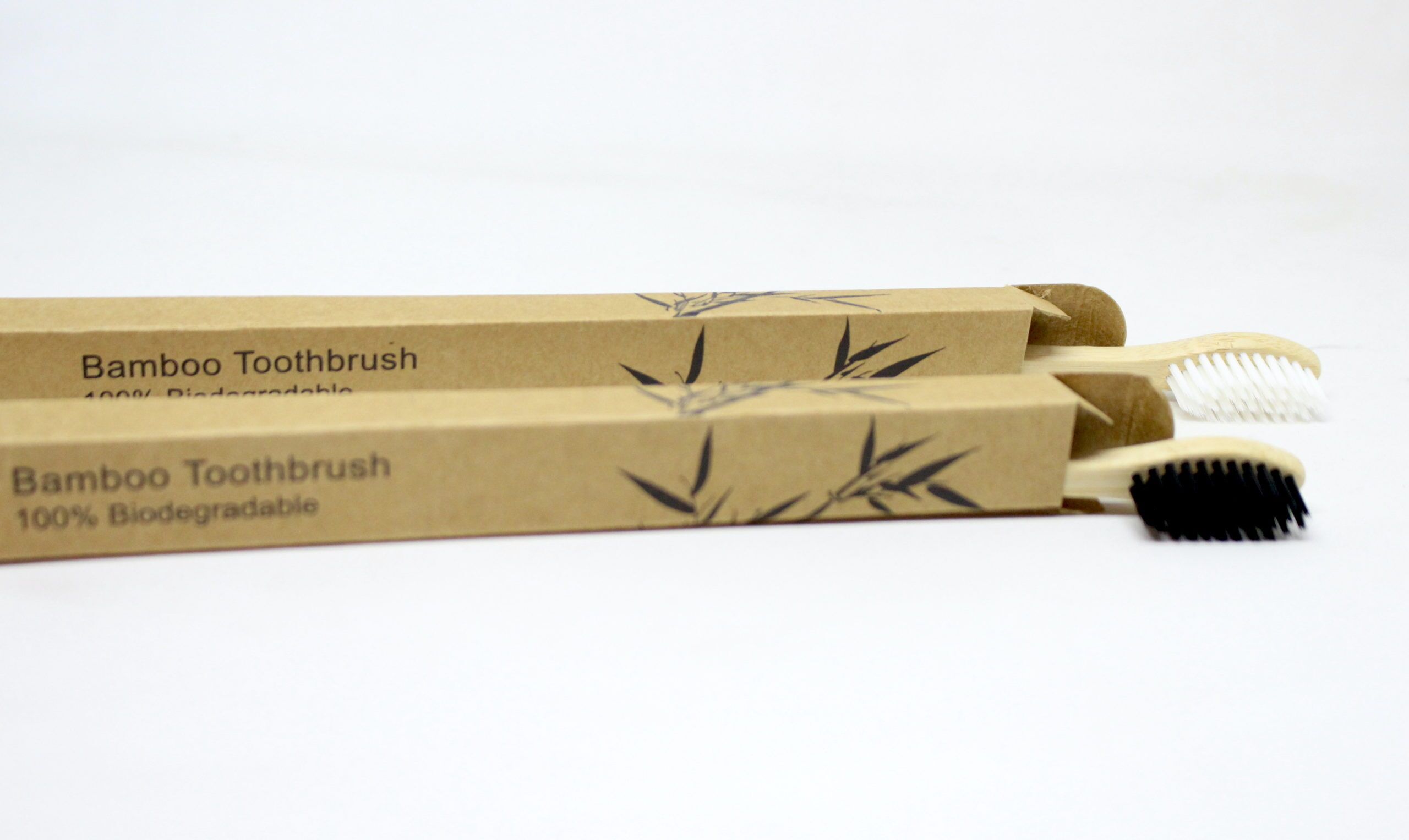 Natural Bamboo Toothbrush 2 Natural Bamboo Toothbrush Wholesale Bulk