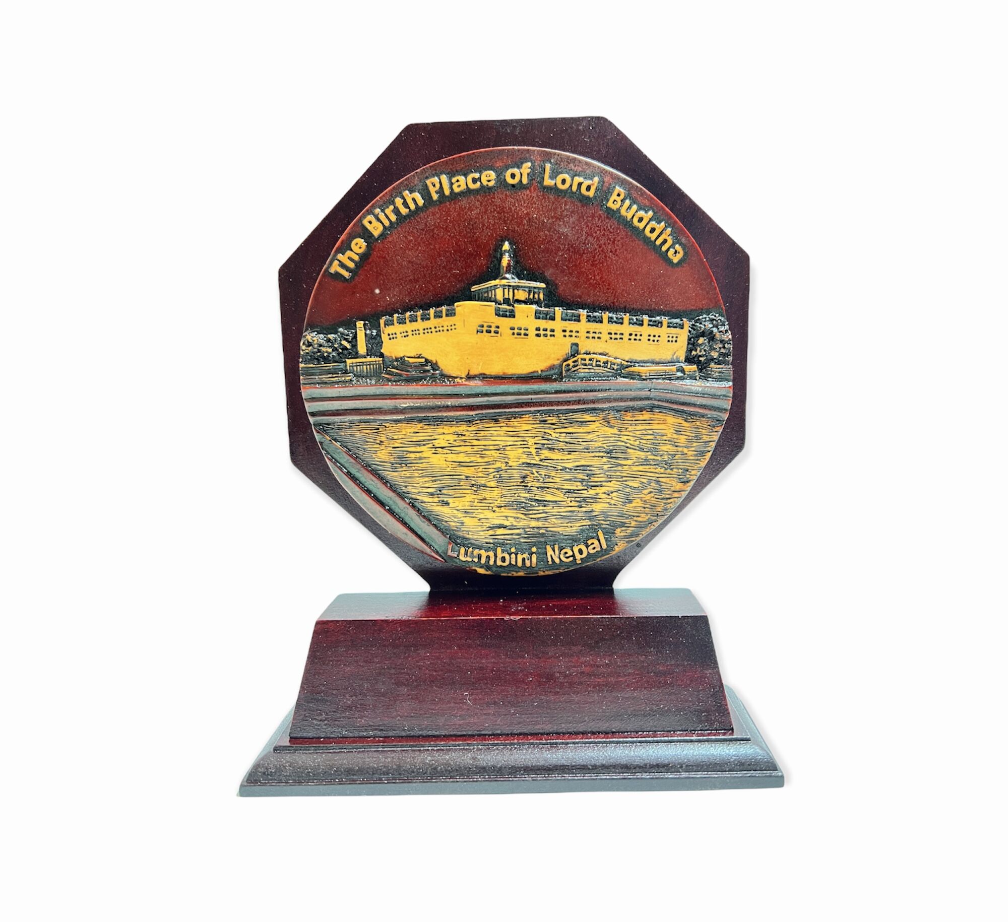 The Birth Place of Lord Buddha Plate Stand 1 lord buddha plate stand