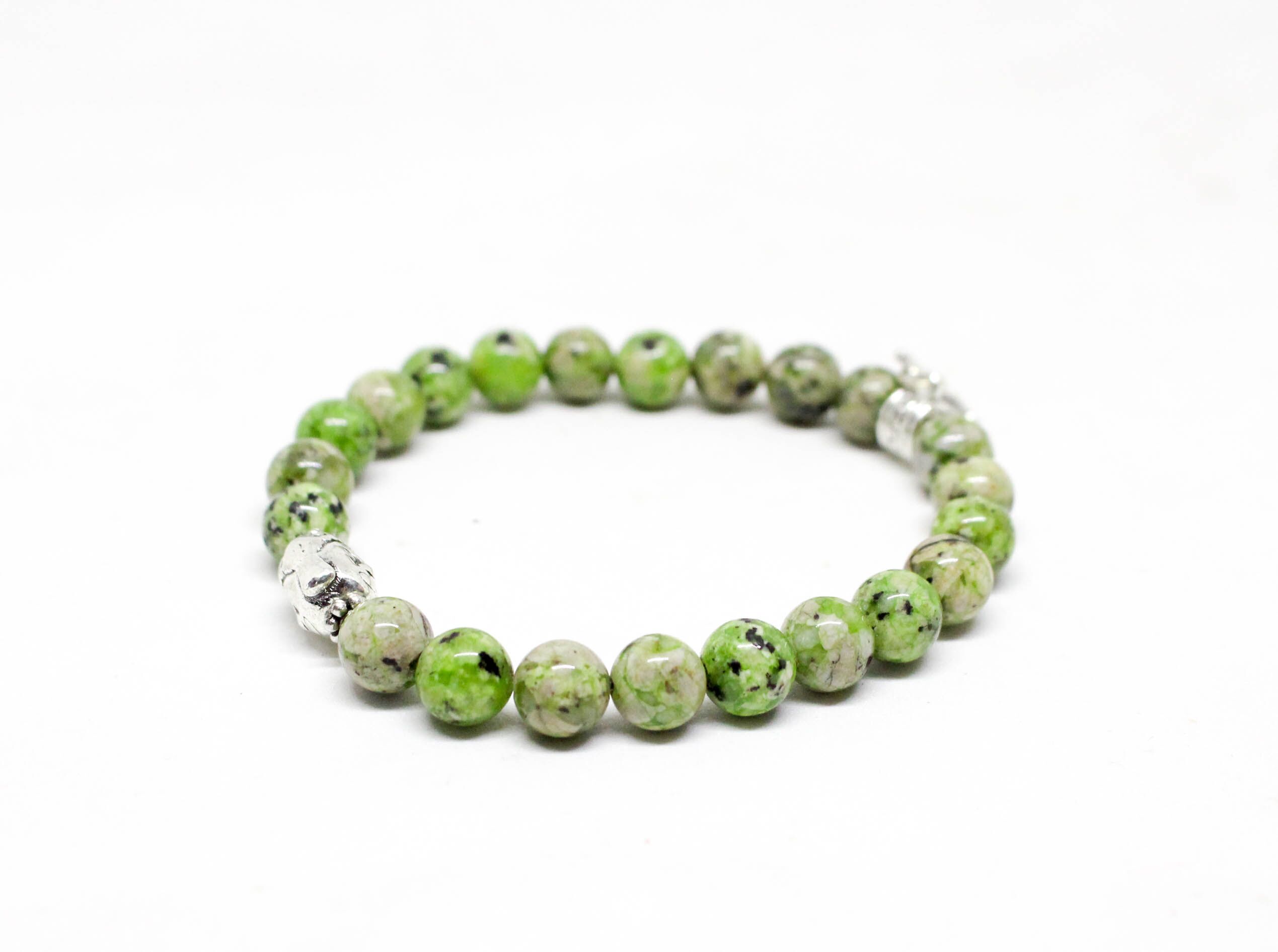 Green Zebra Jasper Stone Bracelet 1 Green Zebra Jasper Stone Bracelet