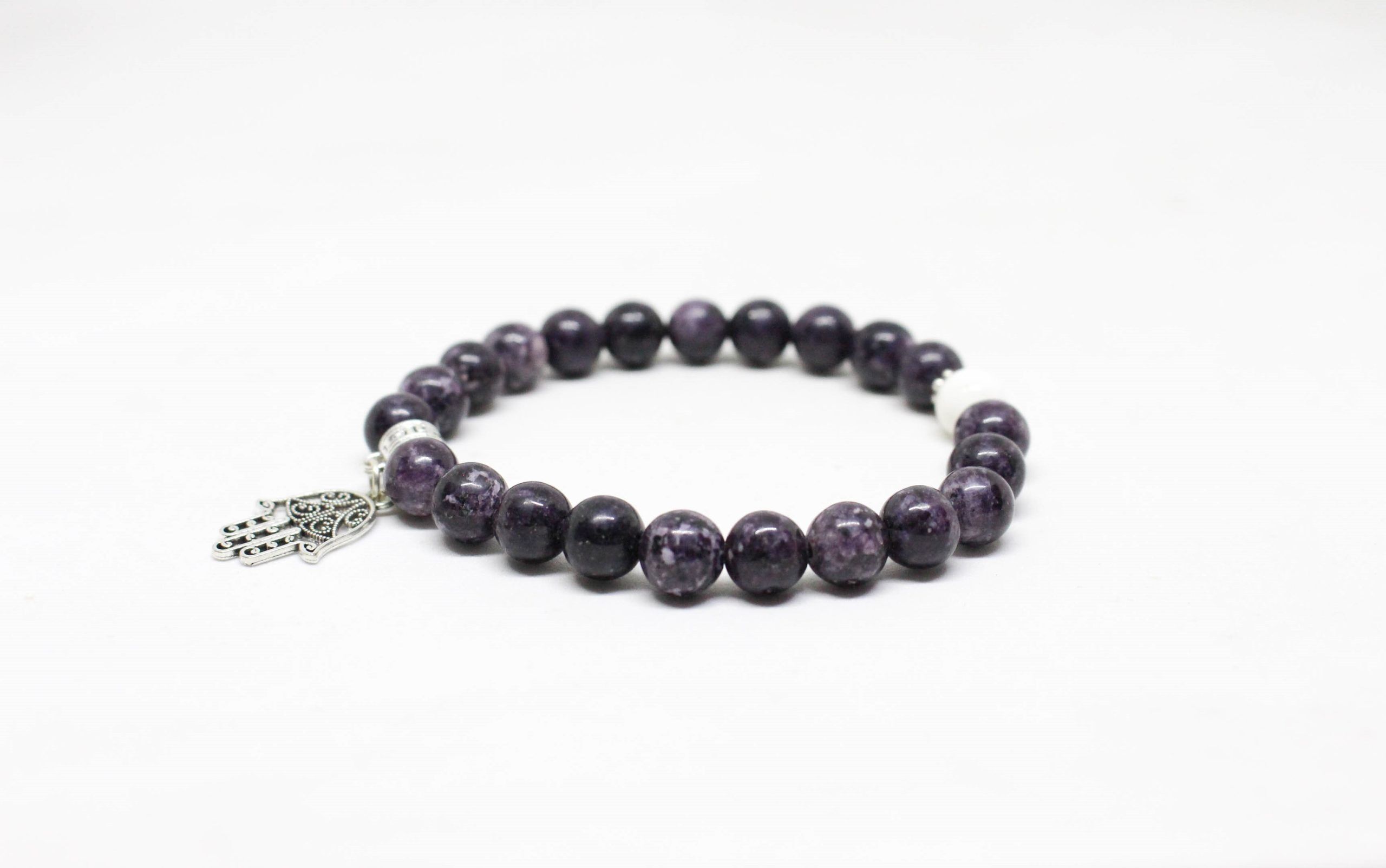 Lepidolite Stone Bracelet 1 Lepidolite Stone Bracelet