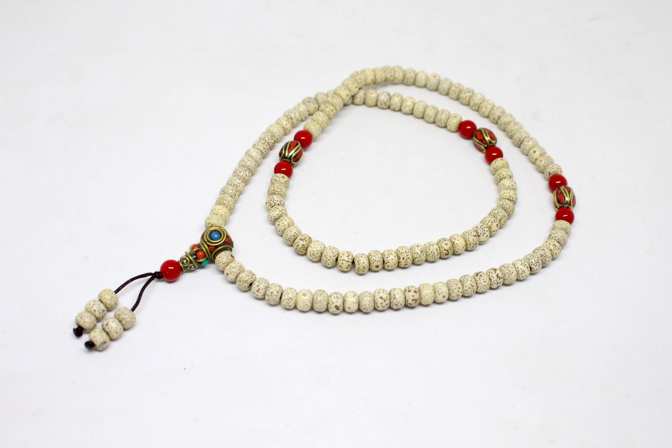 White Lotus Seed Prayer Mala 1 White Lotus Seed Prayer Mala