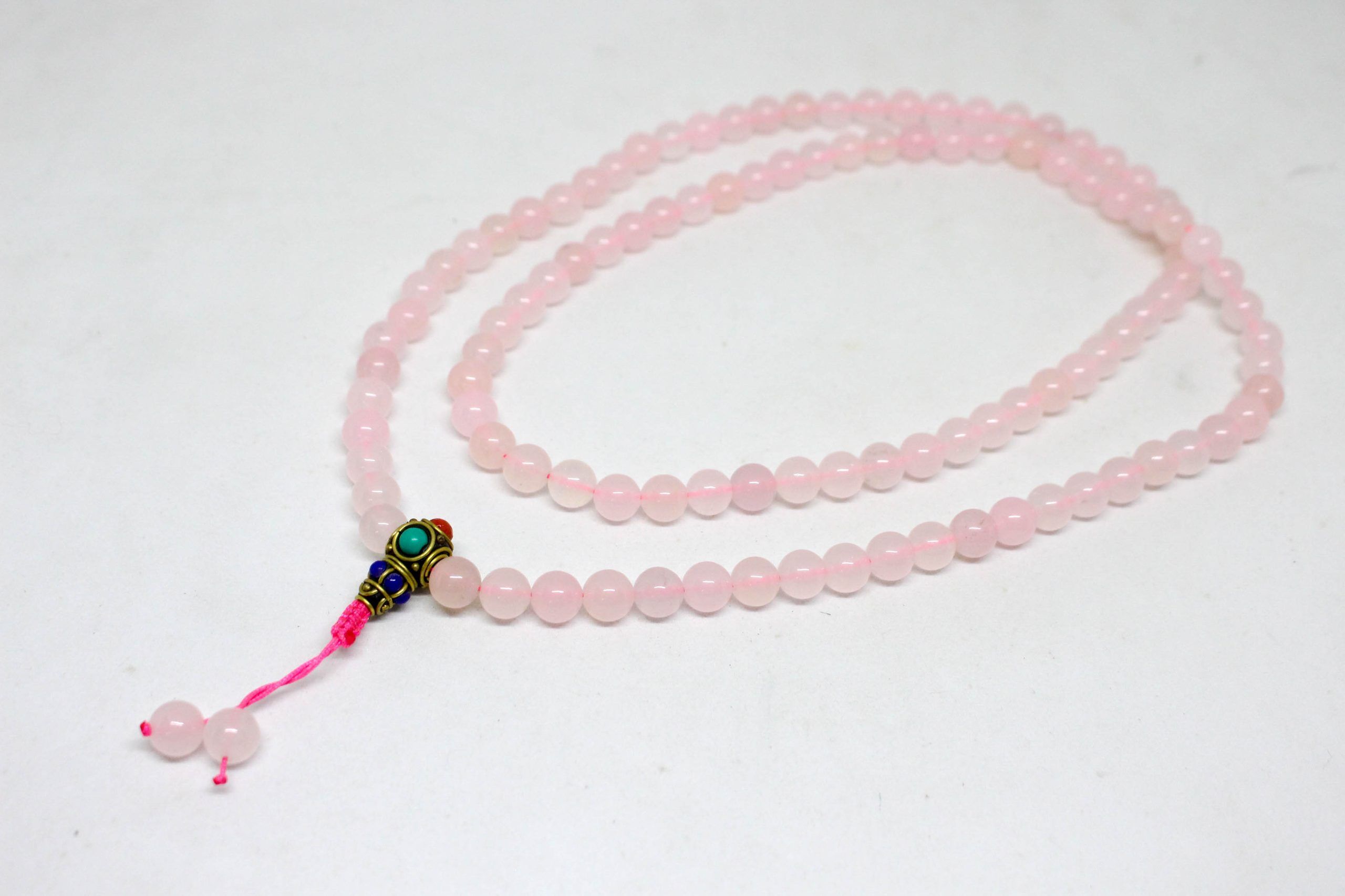 Rose Quartz Stone Mala 1 Rose Quartz Stone Mala
