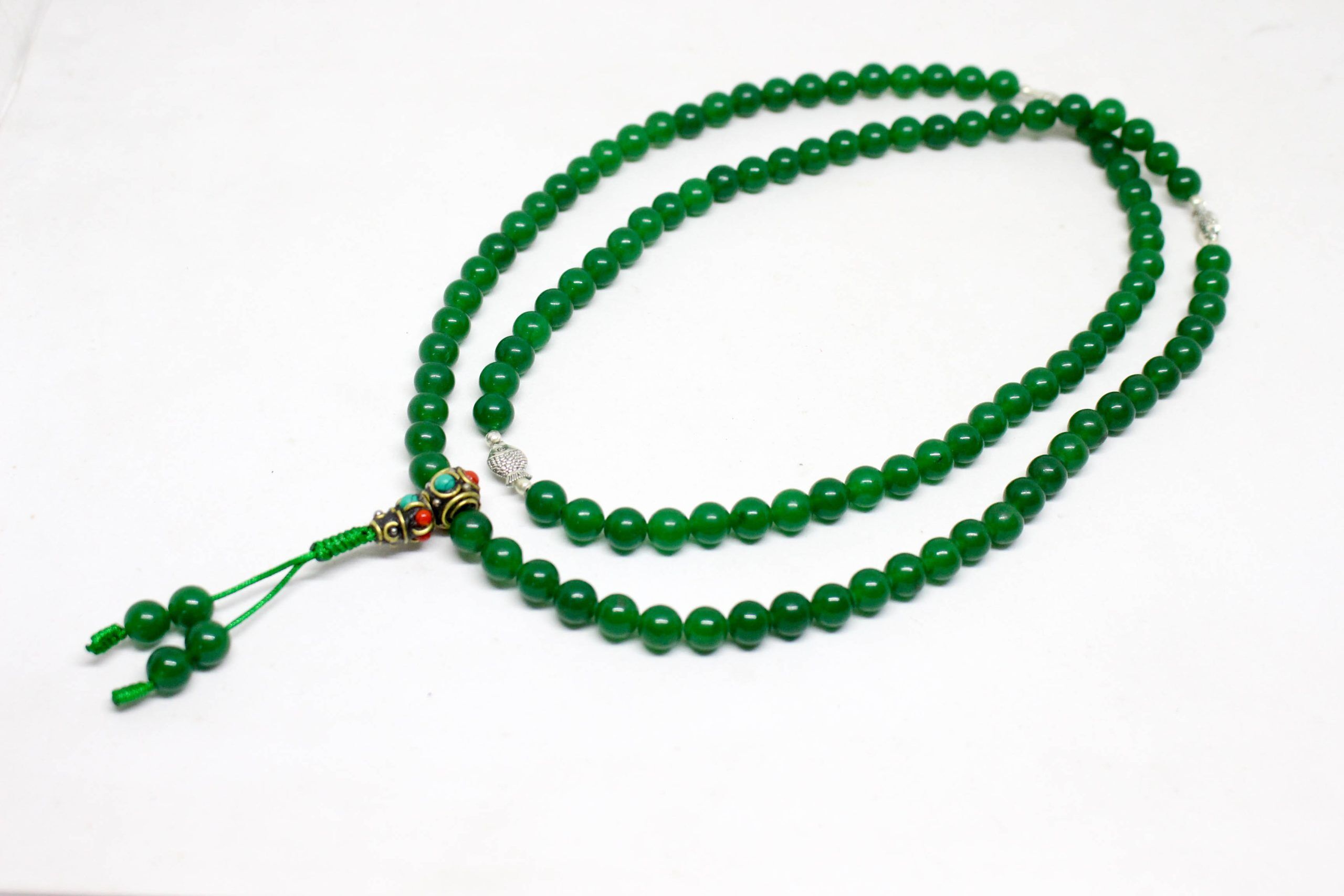 Green Jade Beads Mala 1 Green Jade Beads Mala