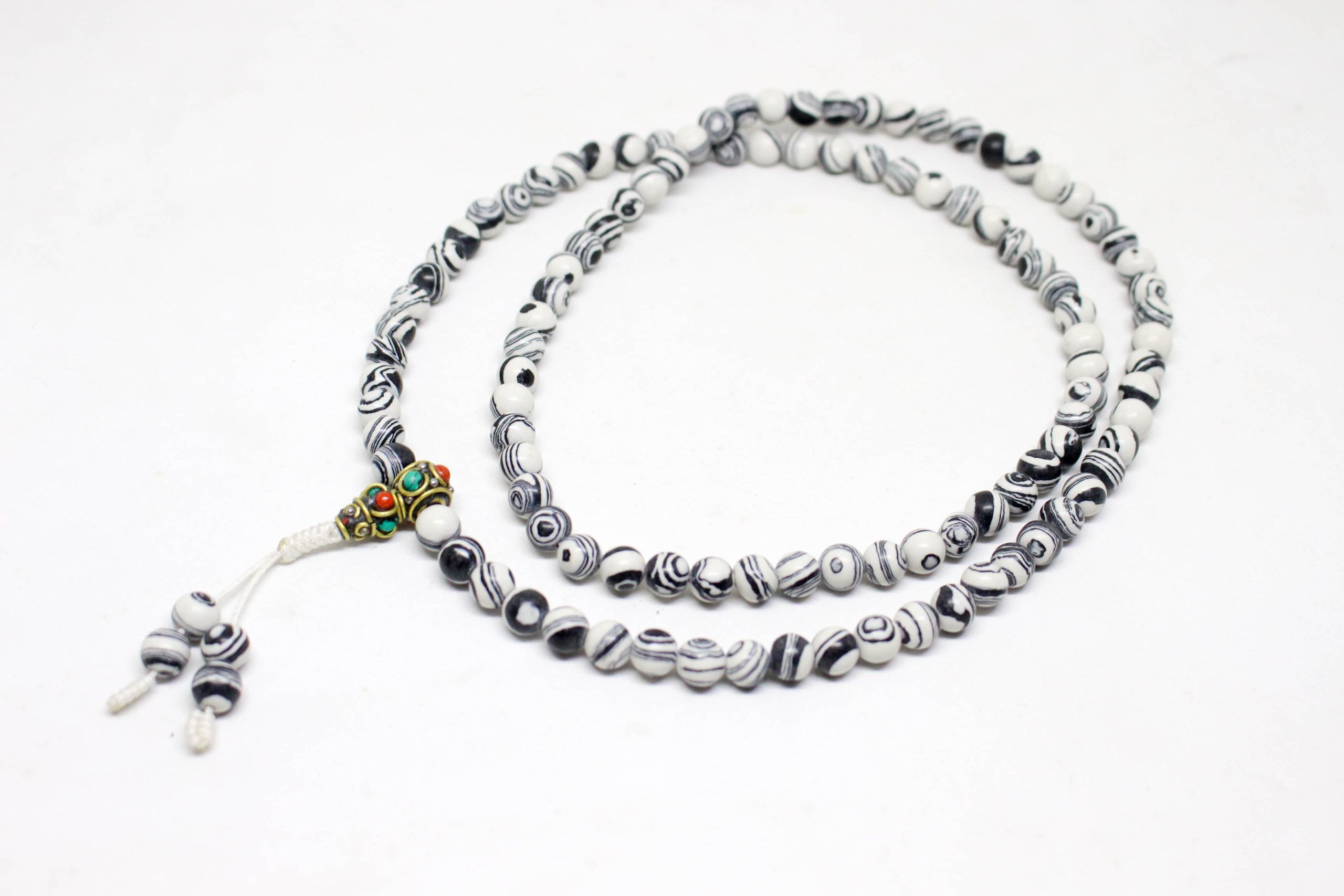 White Howlite Stone Mala 1 White Howlite Stone Mala