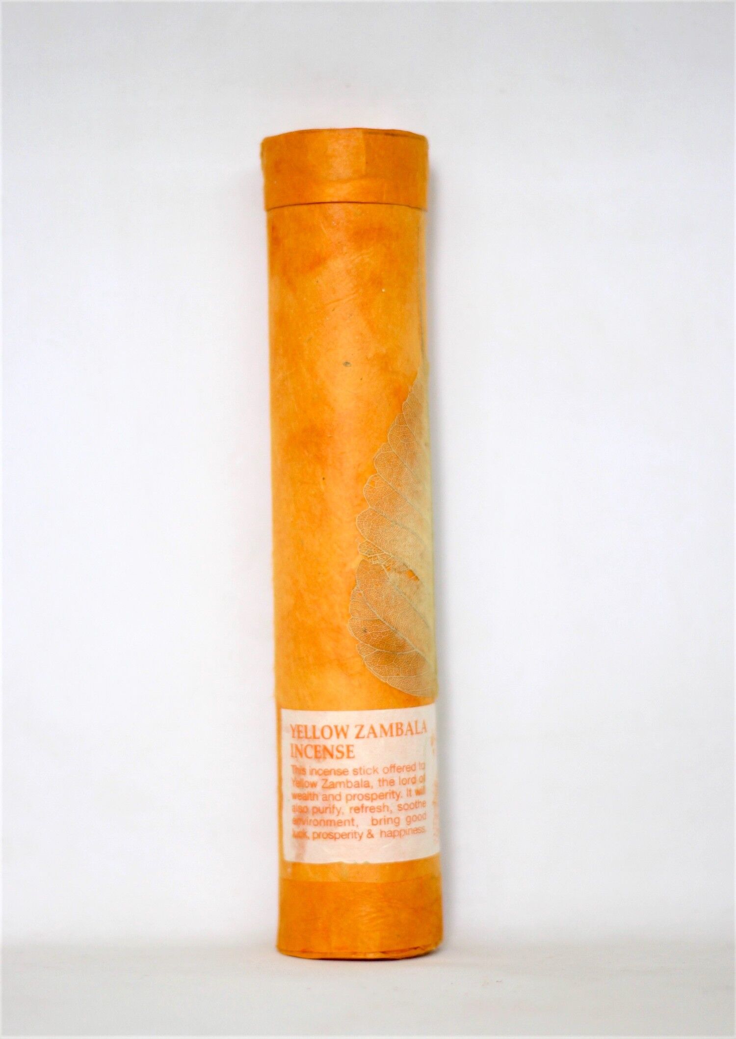 Yellow Zambala Bodhi Leaf Tibetan Incense 1 Yellow Zambala Bodhi Leaf Tibetan Incense
