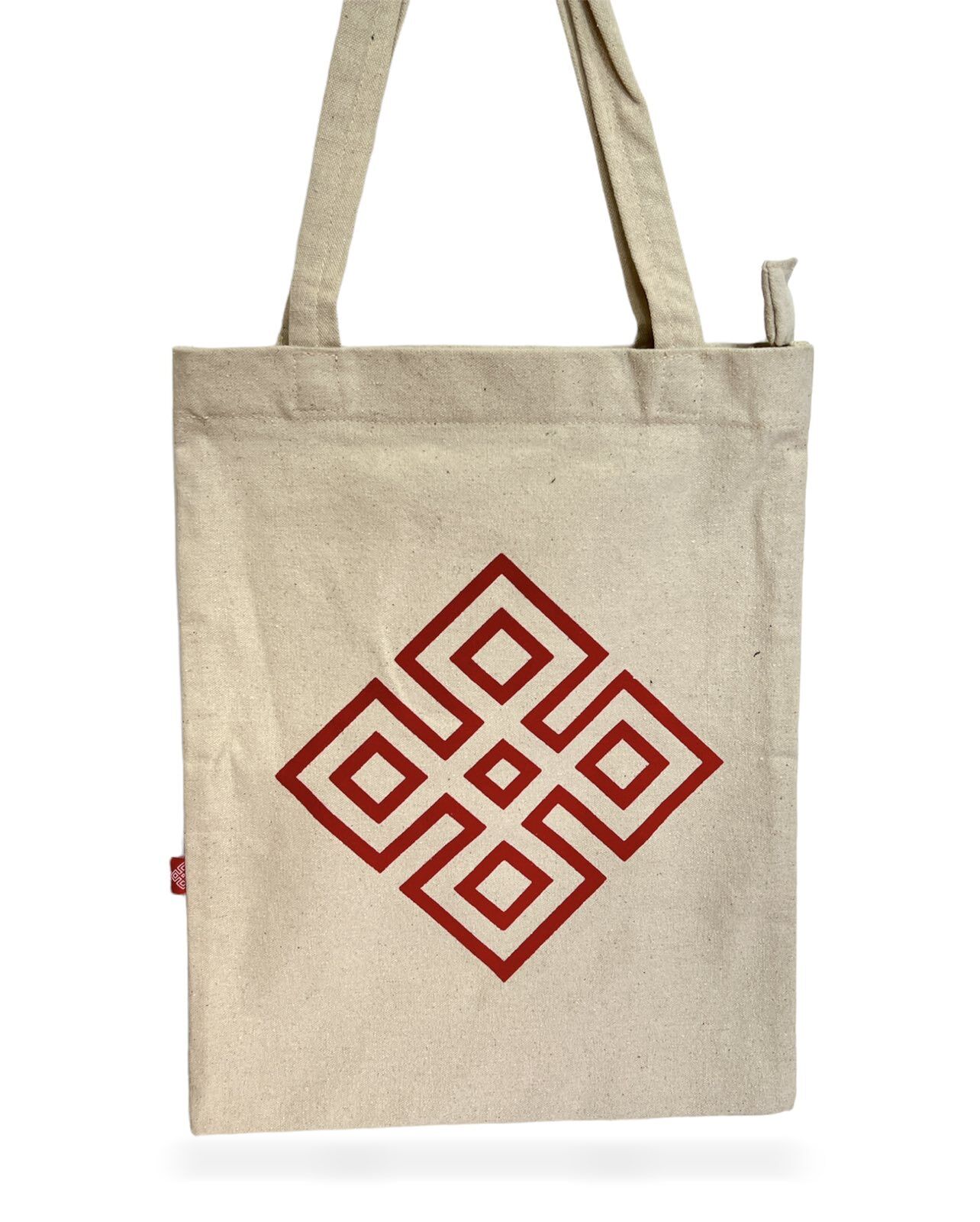 Cotton Endless Knot Tote Bag 1 cotton endless knot tote bag