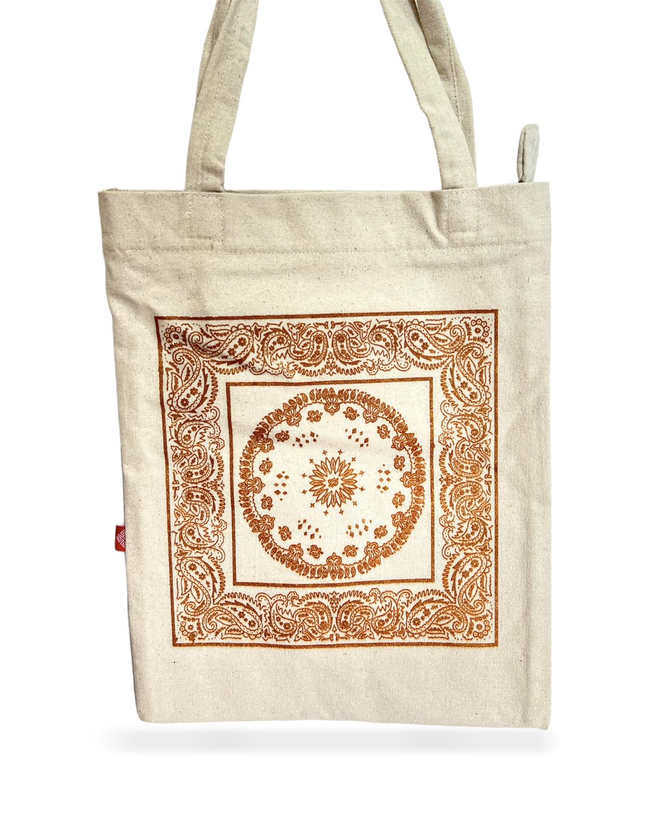 Cotton Lotus Mandala Tote Bag 1 cotton lotus mandala tote bag