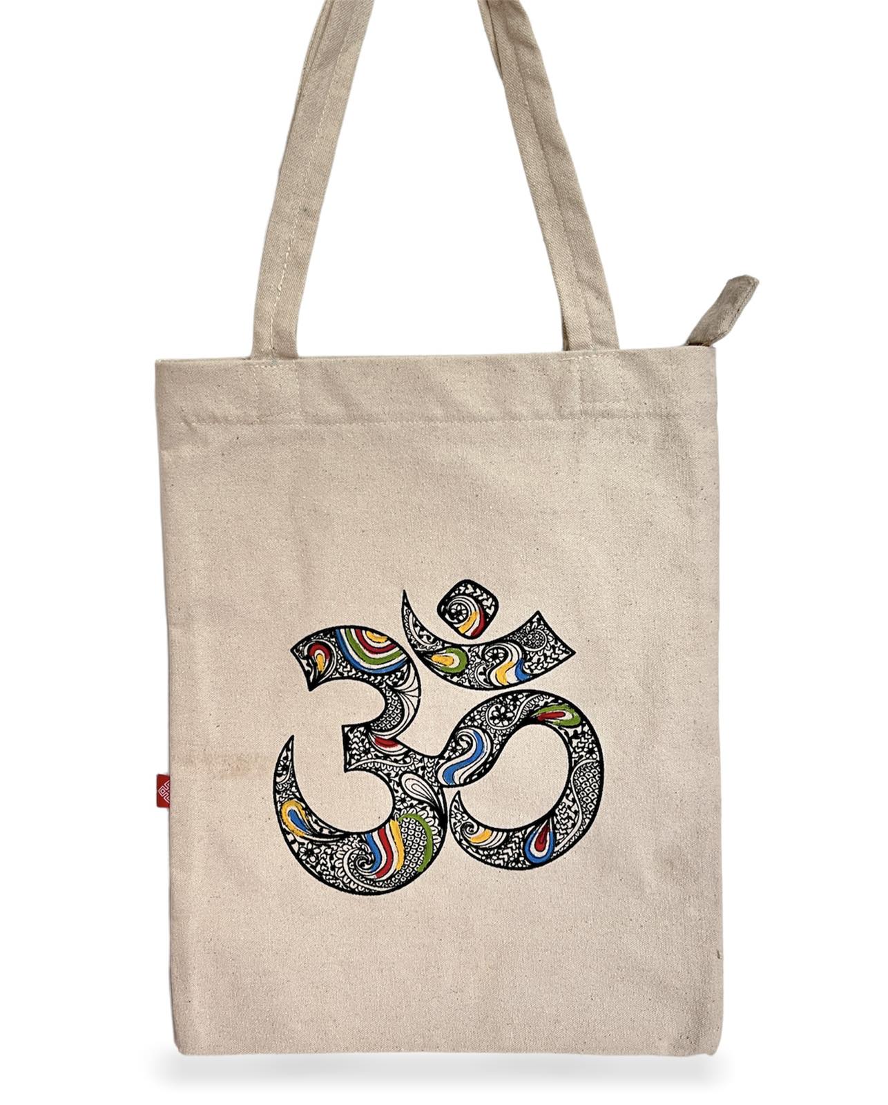 Cotton Om Tote Bag 1 cotton om tote bag