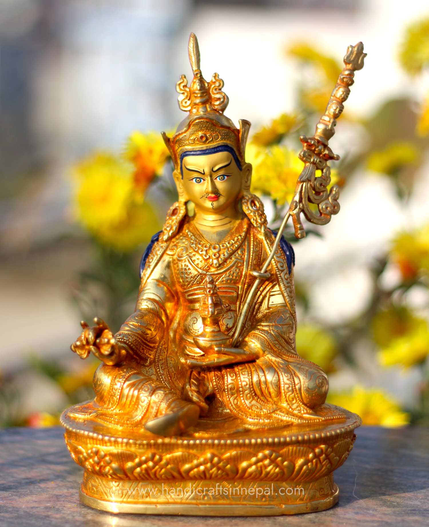 Guru Rinpoche Statue 8 inch 1 Guru Rinpoche Statue 8 inch sale