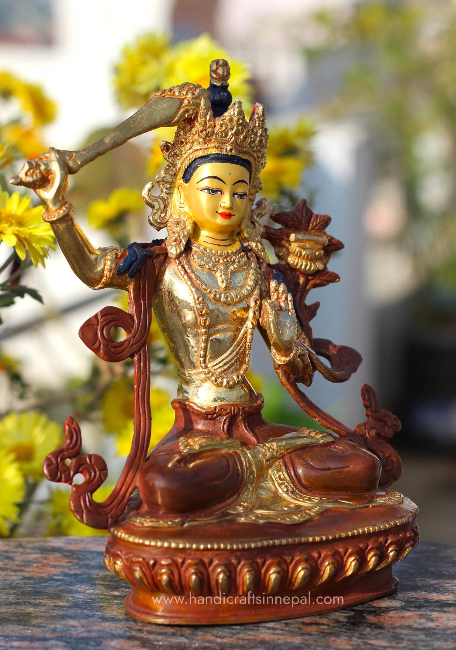 Manjushri Statue 8 inch 2 manjushri statue 8 inch sale