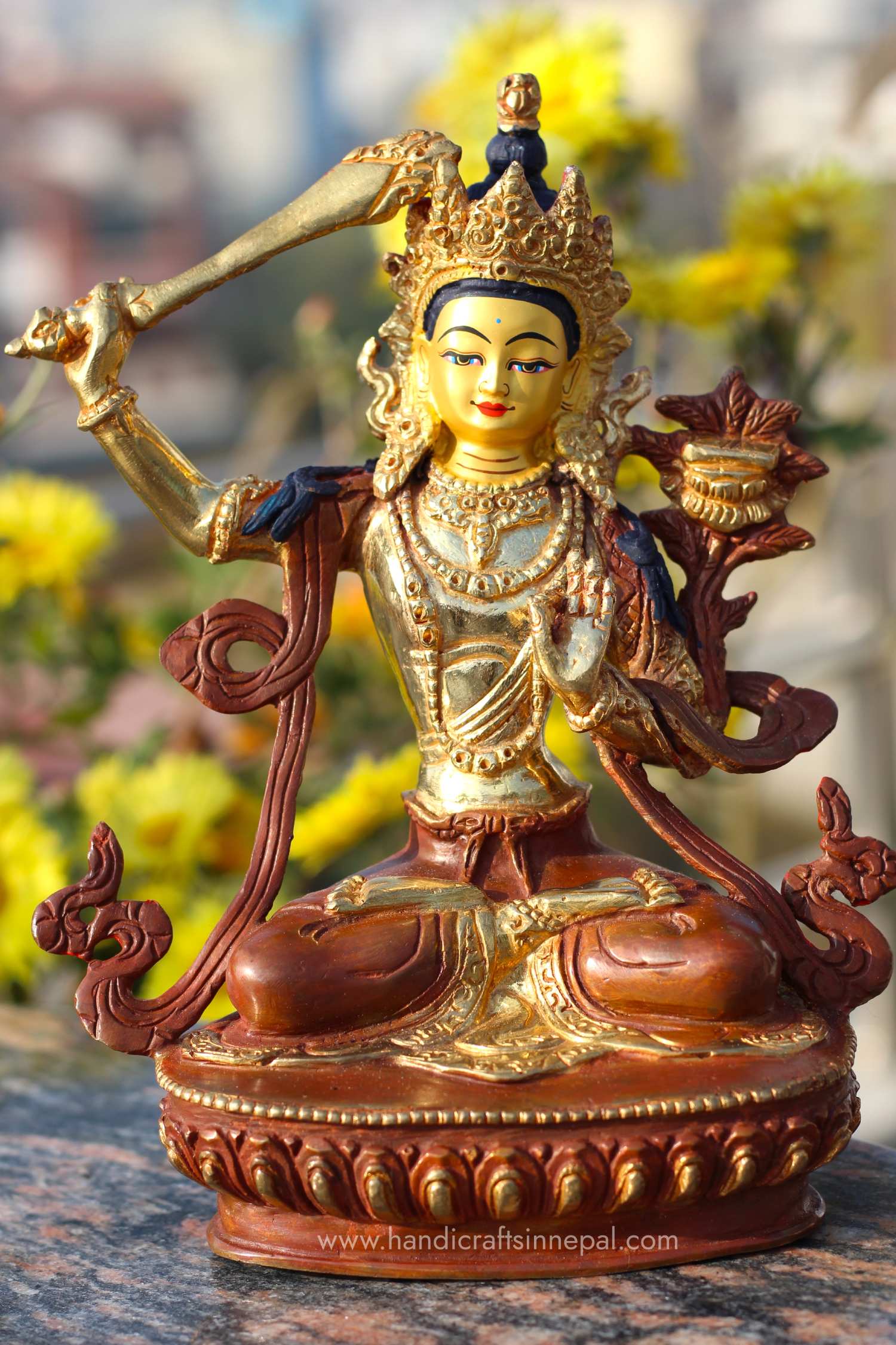 Manjushri Statue 8 inch 1 manjushri statue 8 inch sale