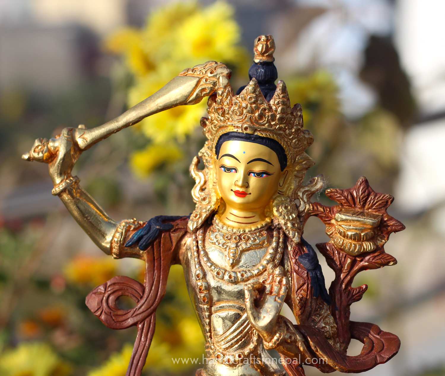 Manjushri Statue 8 inch 3 manjushri statue 8 inch sale
