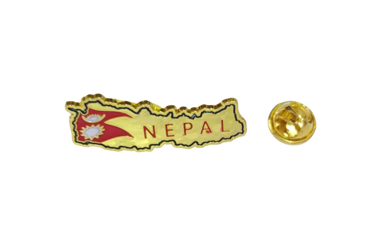 Nepal Map Badge 1 nepal map badge for coat, shirt and cap