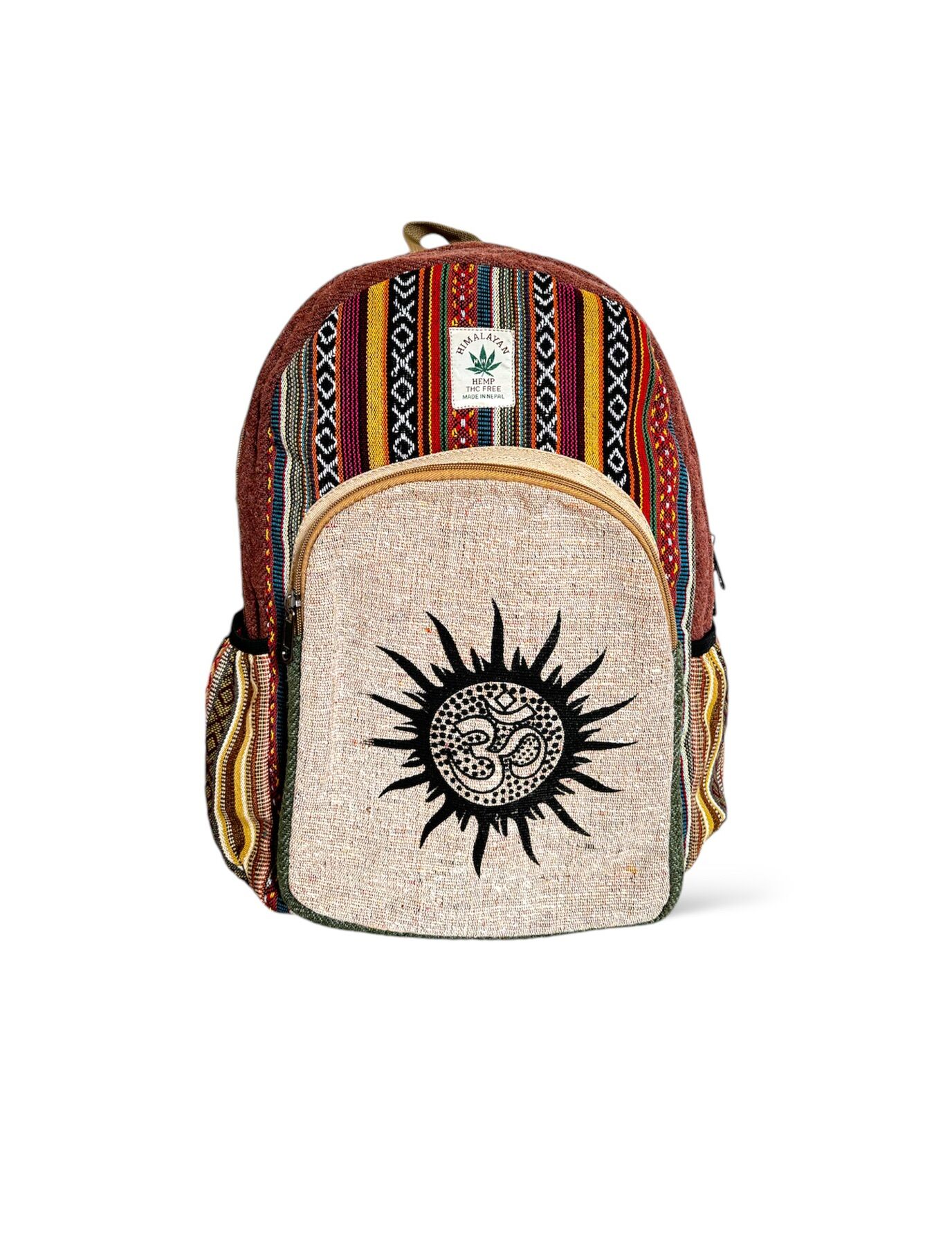Himalayan Hemp Om Backpack 1 Himalayan Hemp Om Backpack