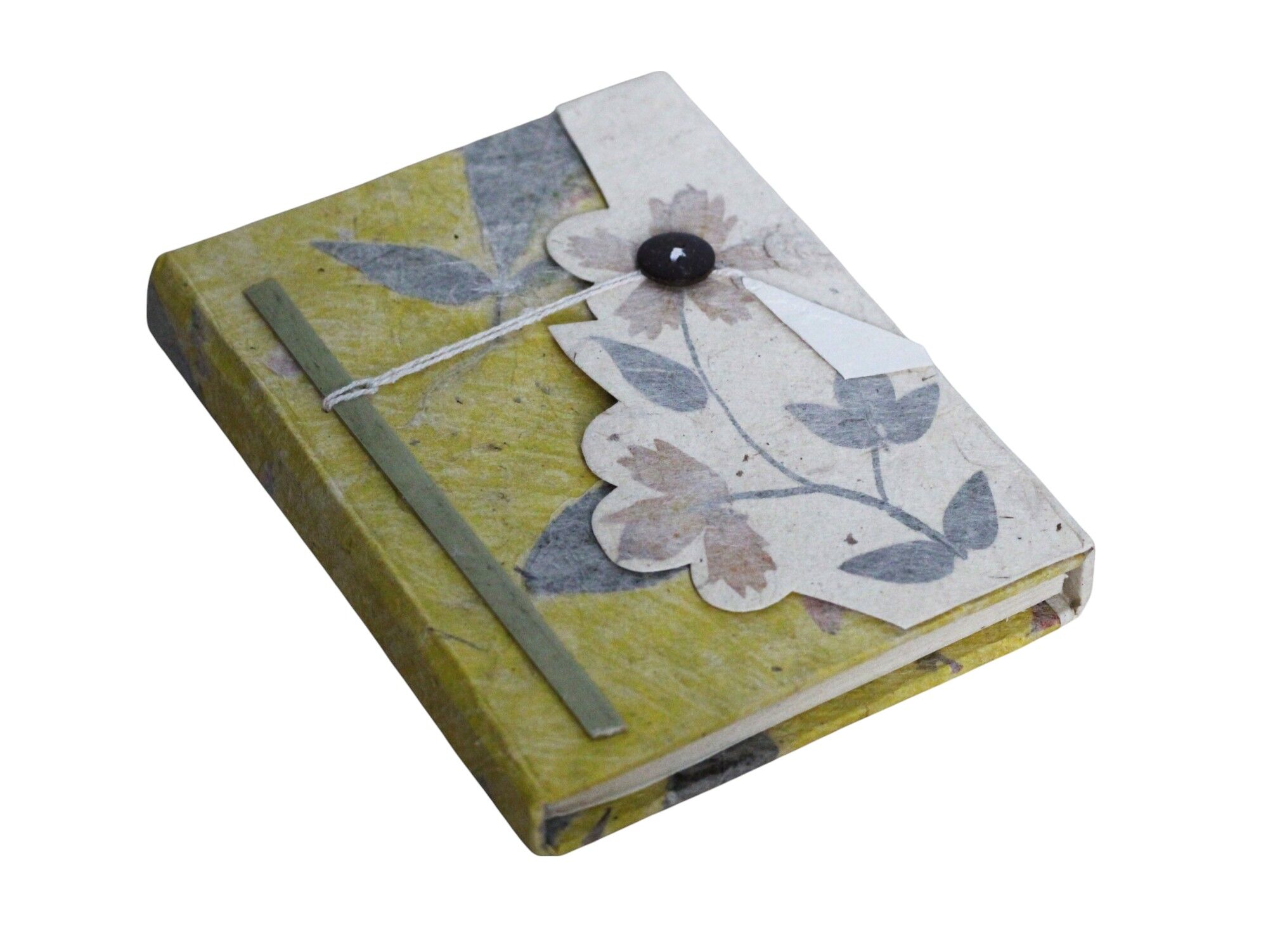 Floral Design Lokta Paper Notebook 12x15 cm 1 Floral Design Lokta Paper Notebook 12x15 cm