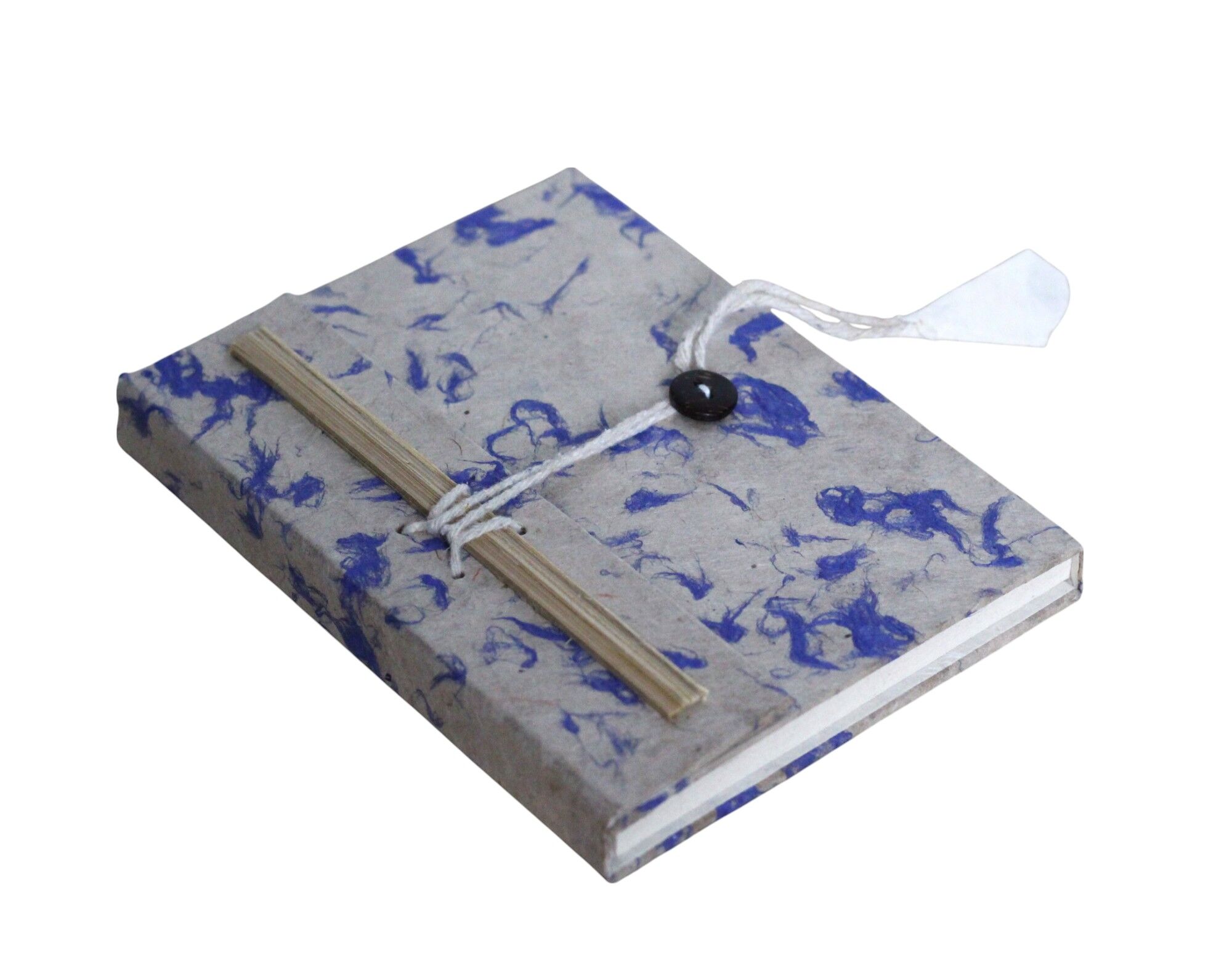 Blue Vintage Velvet Lokta Paper Notebook 14 x11 cm 1 Blue vintage velvet lokta paper notebook 14 x11 cm