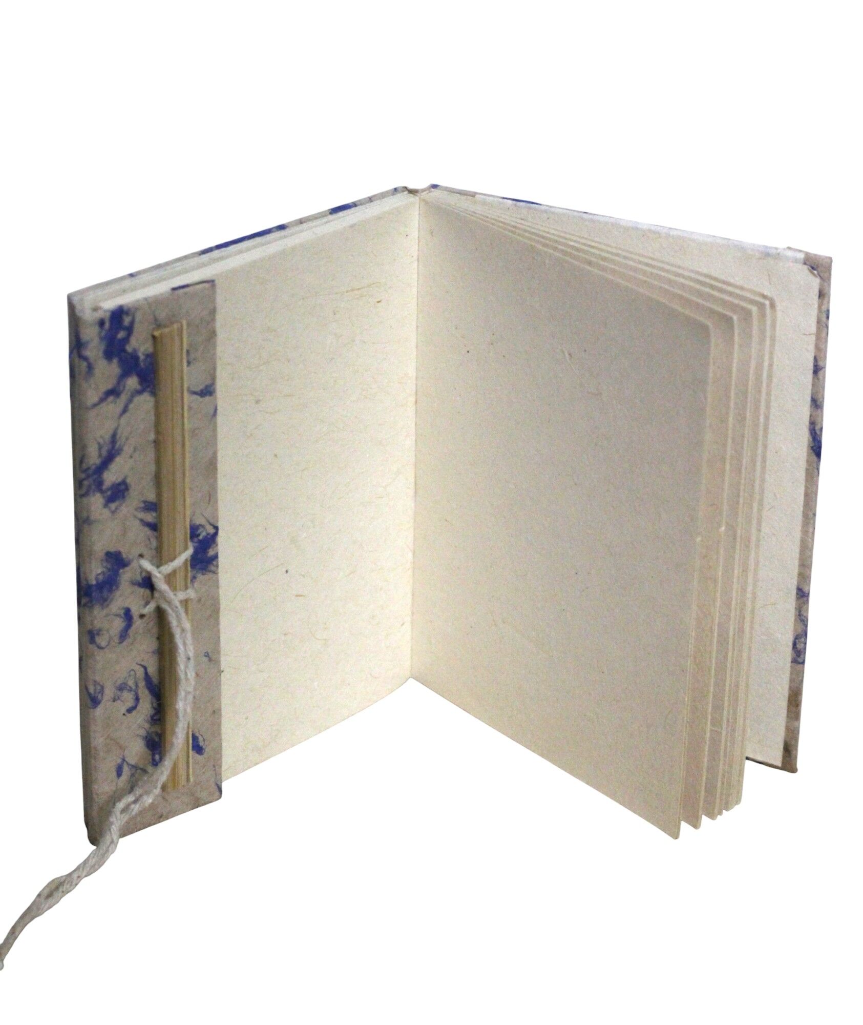 Blue Vintage Velvet Lokta Paper Notebook 14 x11 cm 3 Blue vintage velvet lokta paper notebook 14 x11 cm