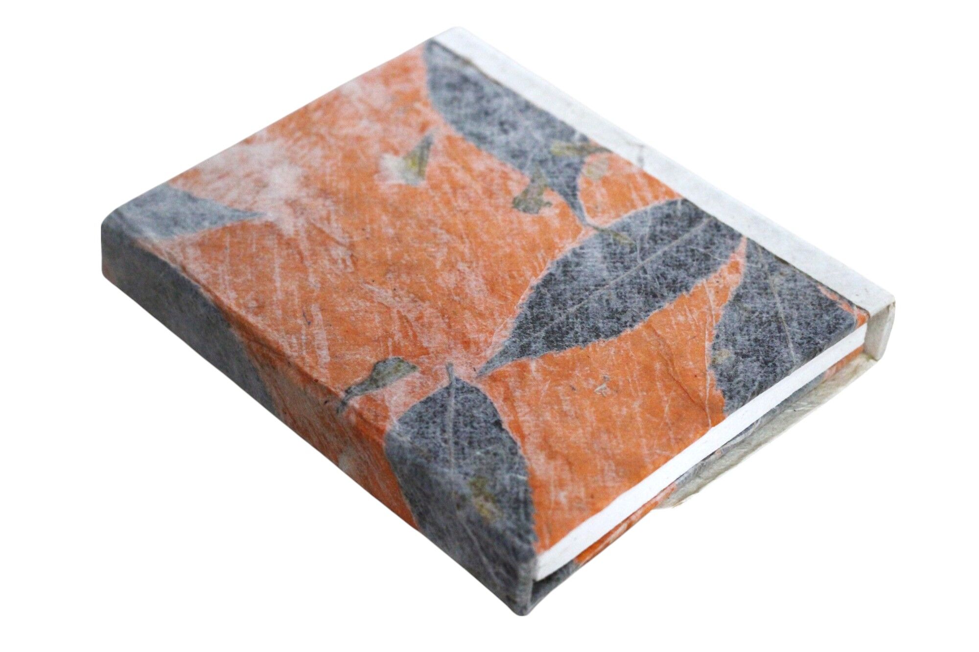 Orange Color Flower Lokta Paper Notebook 15x12 cm 2 Orange Color Flower Lokta Paper Notebook 15x12 cm