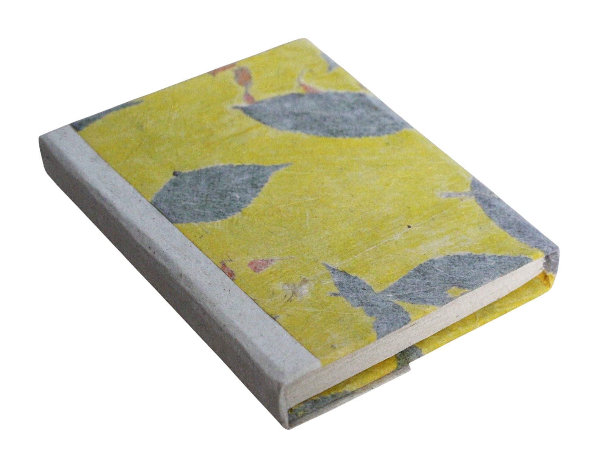 Yellow Color Flower Lokta Notebook 15x12 cm 2 Yellow color flower lokta notebook 15x12 cm