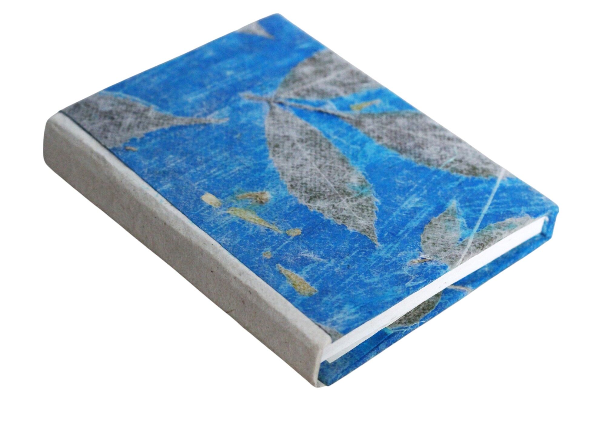 Blue Color Flower Lokta Notebook 15x12 cm 2 Blue color flower lokta notebook 15x12 cm