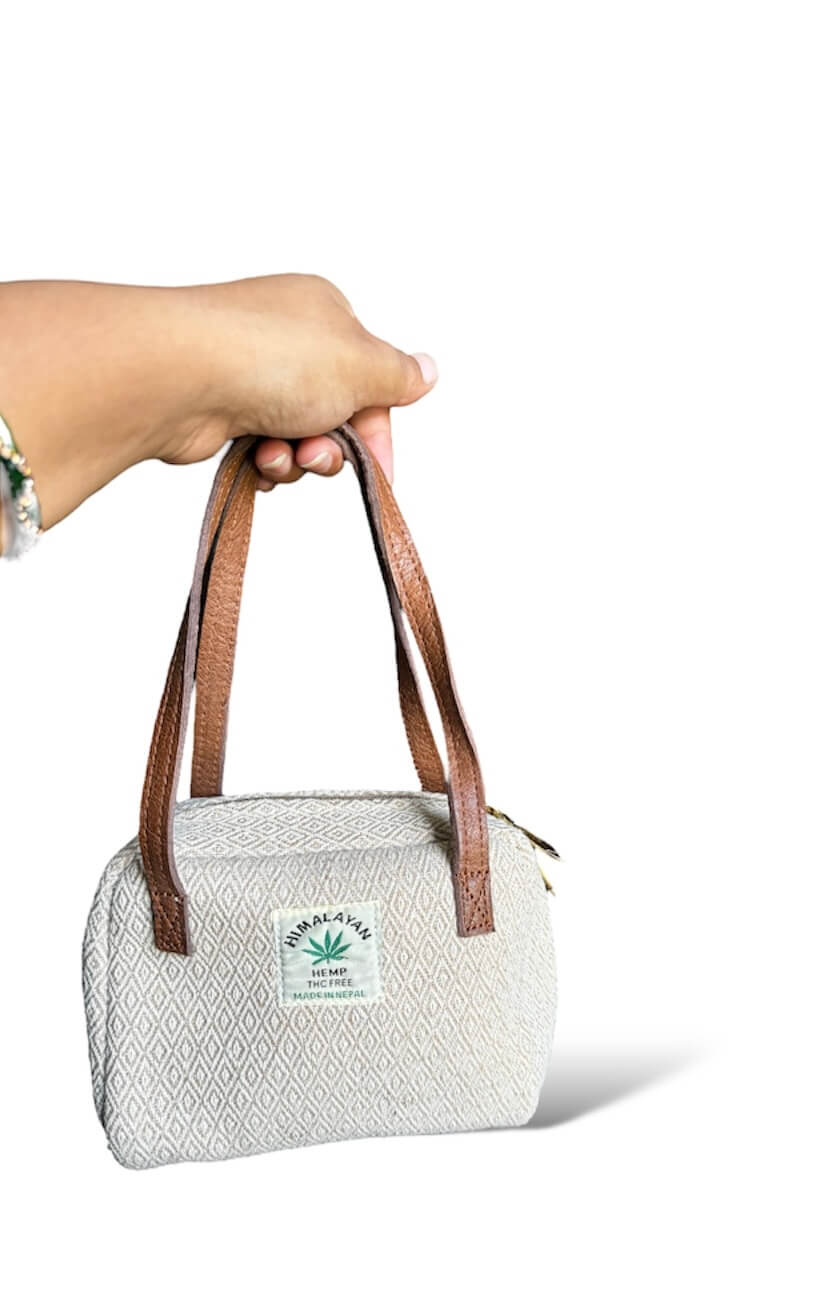Himalayan Hemp Mini Tote Bag 3 Himalayan Hemp Mini Tote Bag